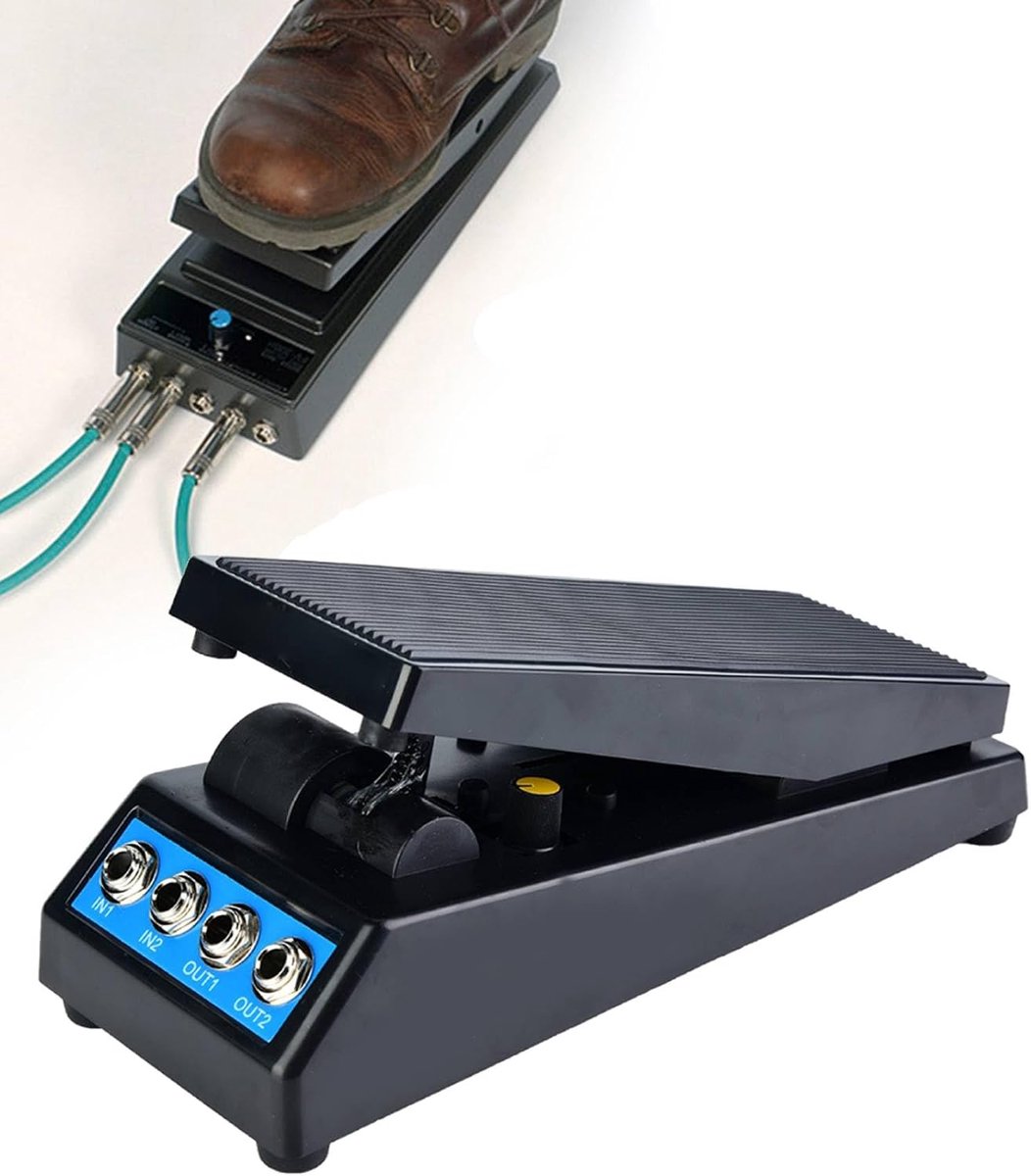 Volume Pedaal Dual Input & Output Black voor gitaristen