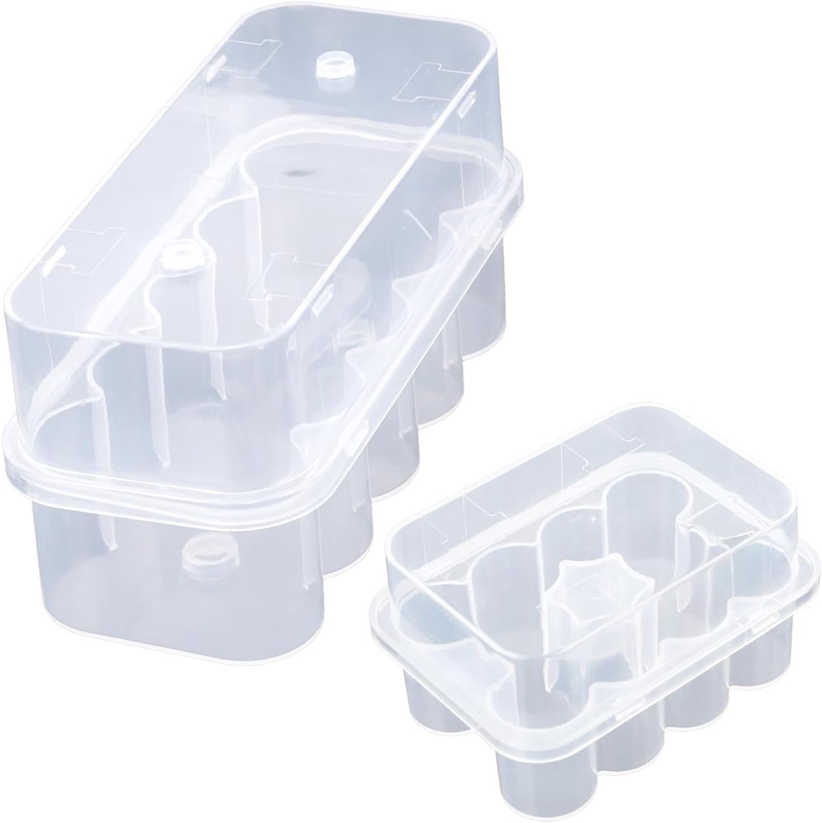 20-Vaken Opbergvakjes Peptideflacons Set voor Koelkast, Transparant Stapelbaar Plastic 10ml en 3ml Flesjesopbergdooshouder voor Opslag en Organisatie