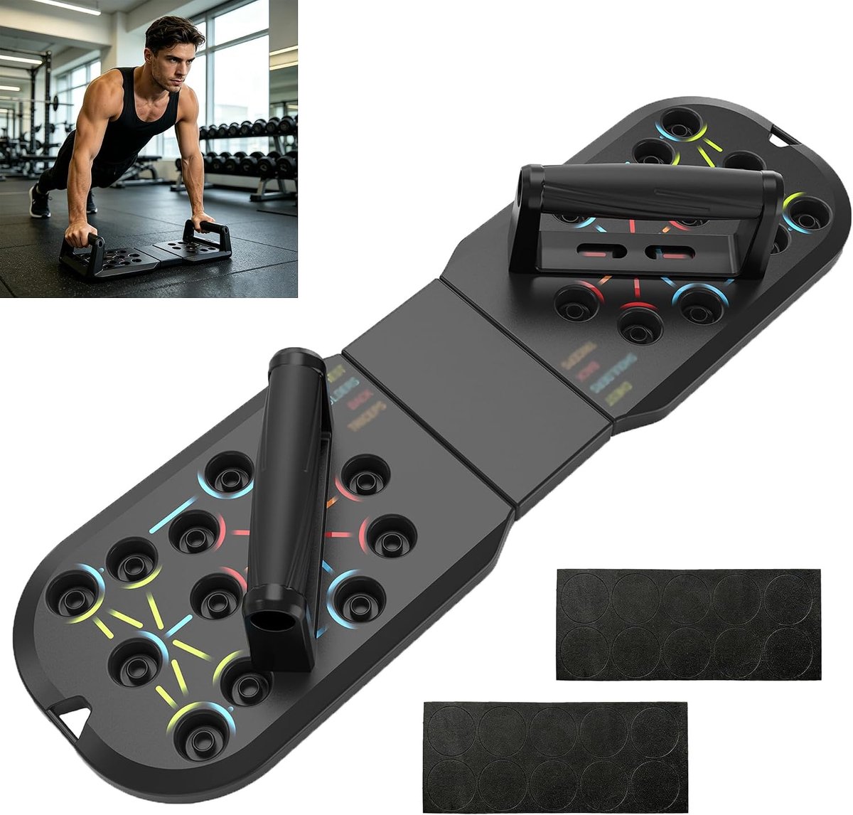 Push-up-ondersteuning voor training met handgrepen