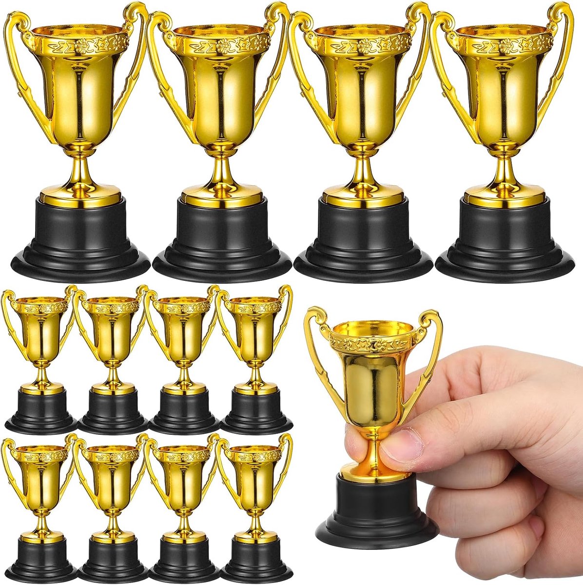 Trofee van kunststof, 20 stuks, trofee, kinderen, kleine prijs, beloningsprijs voor kinderen