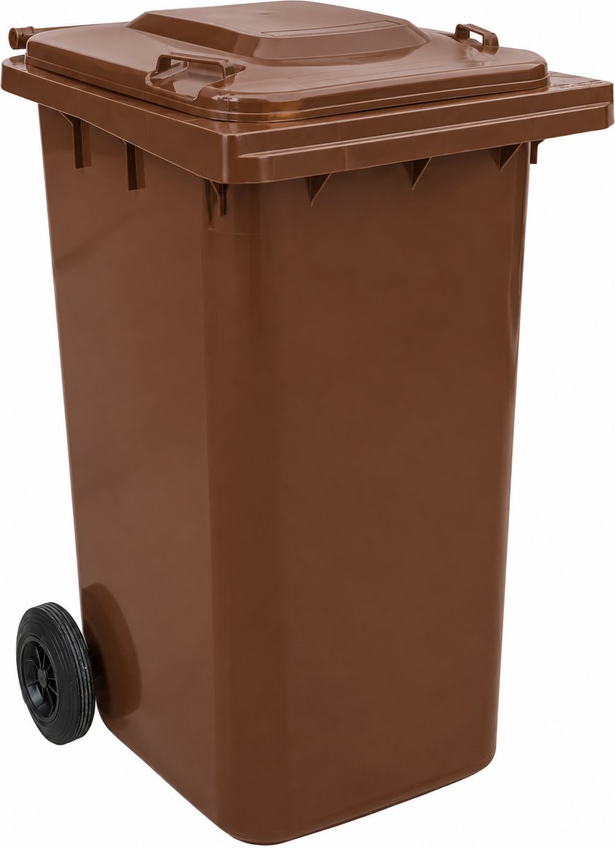 Mini Container - 240 liter Bruin - Kliko Afval Container 240liter - Afvalbak 240l