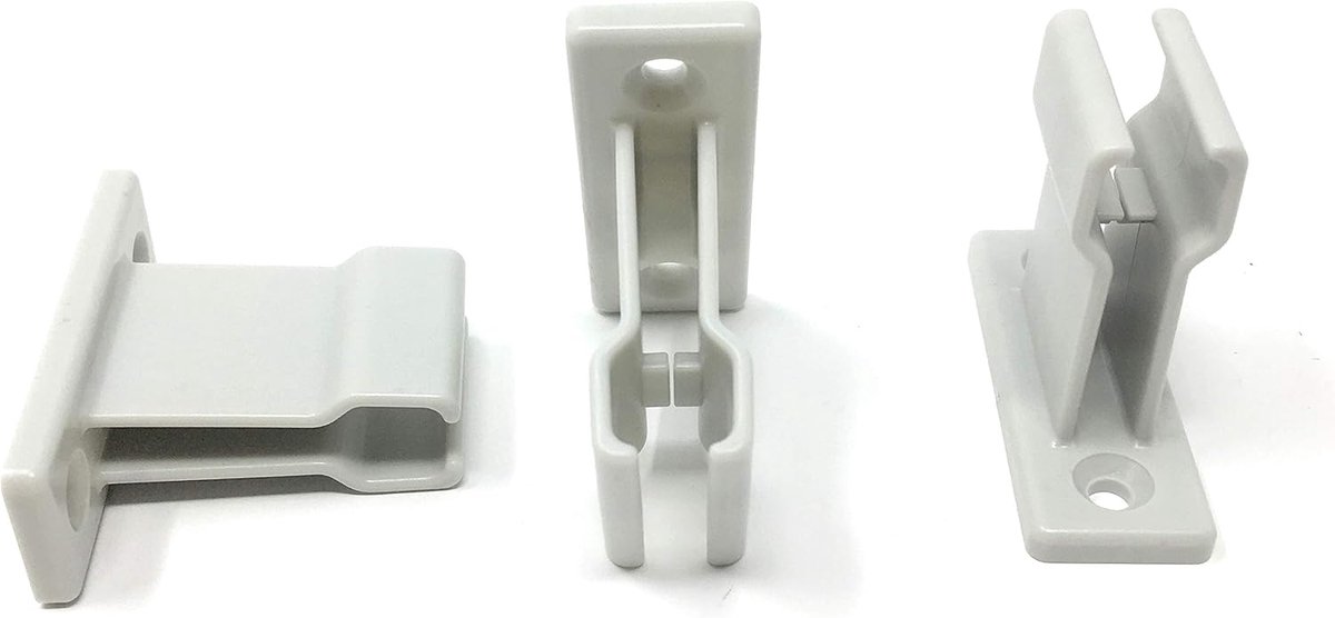 3 stuks zwengelhouders wit voor scharnierzwengel of zwengelstang