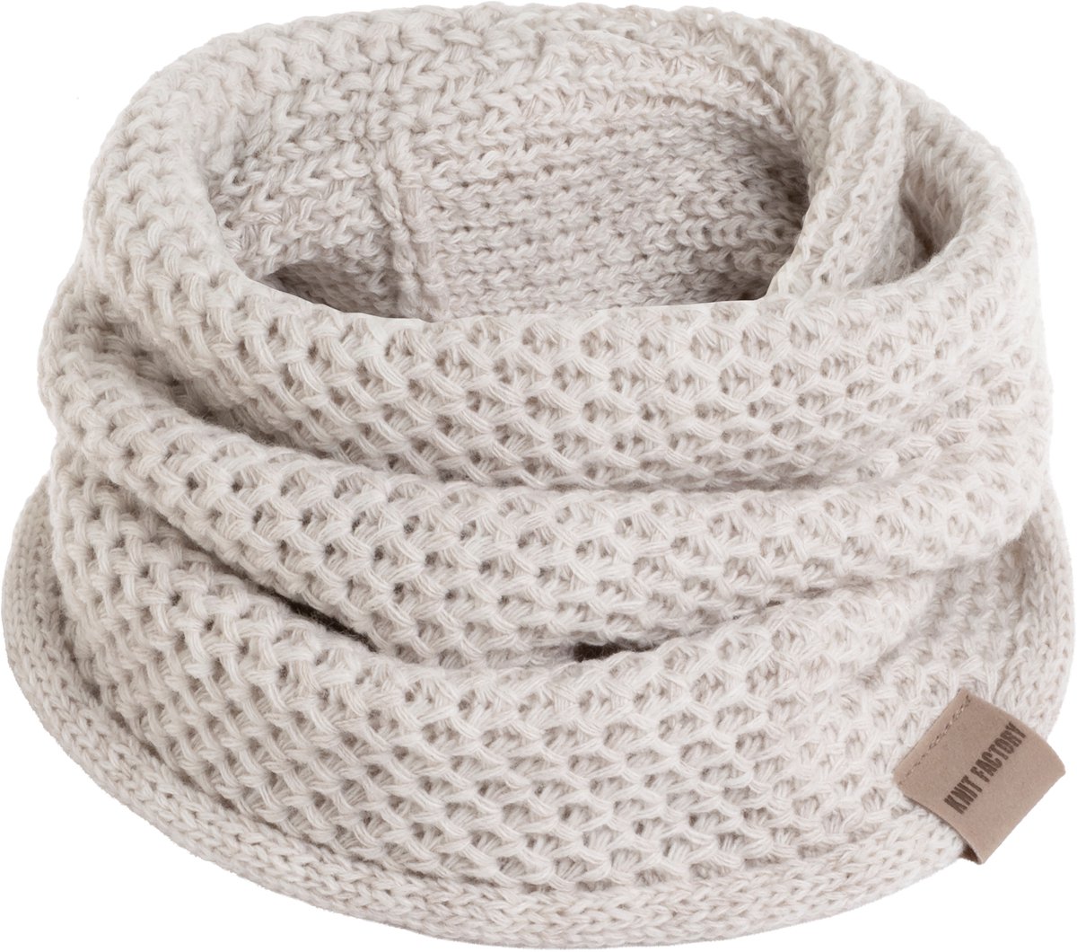 Knit Factory Enya Colsjaal - Beige - One Size