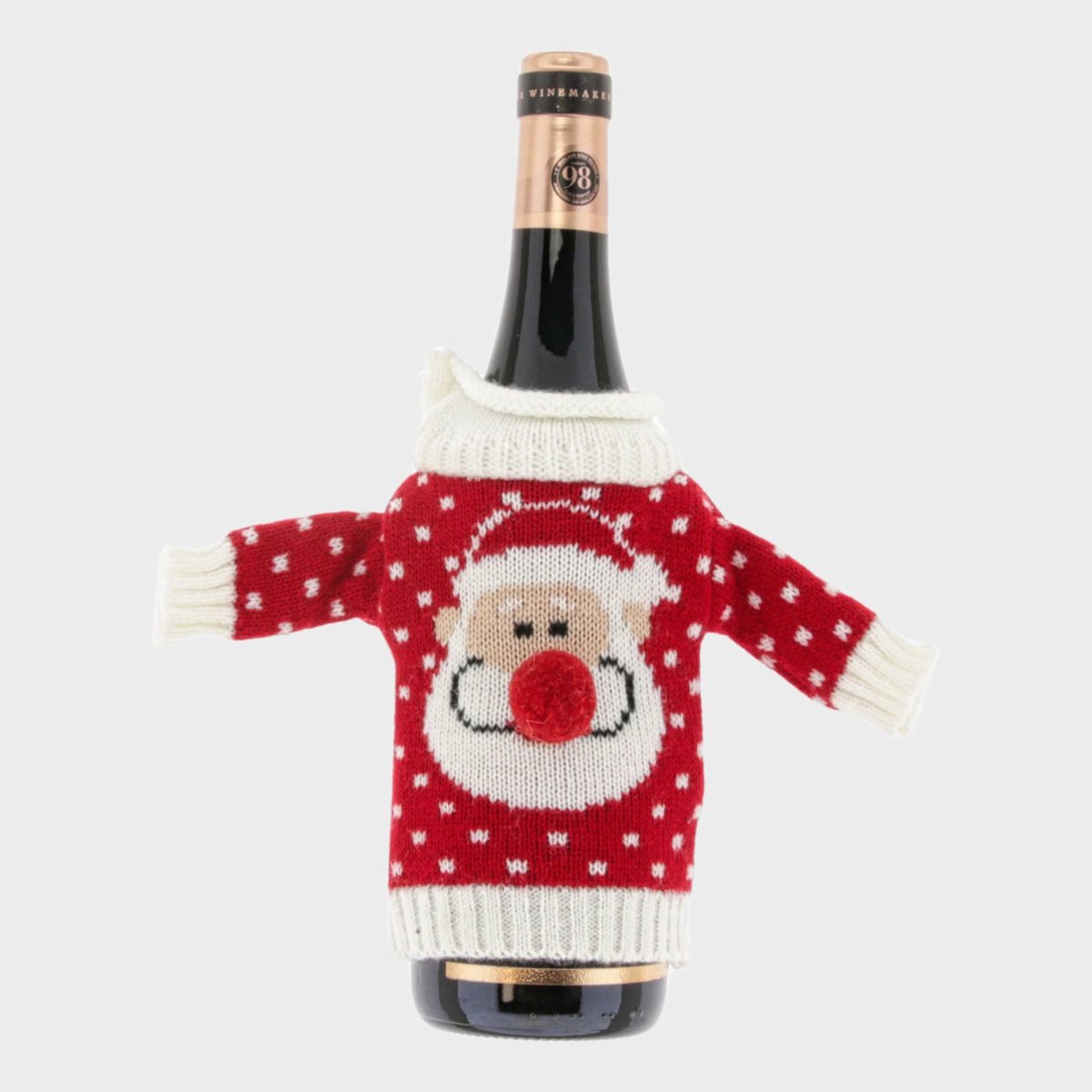 Kersttrui voor Wijnfles 10x20 cm – Kerst Wijnfles Hoes – Wijnfles Decoratie – Kerstdecoratie – Cadeau