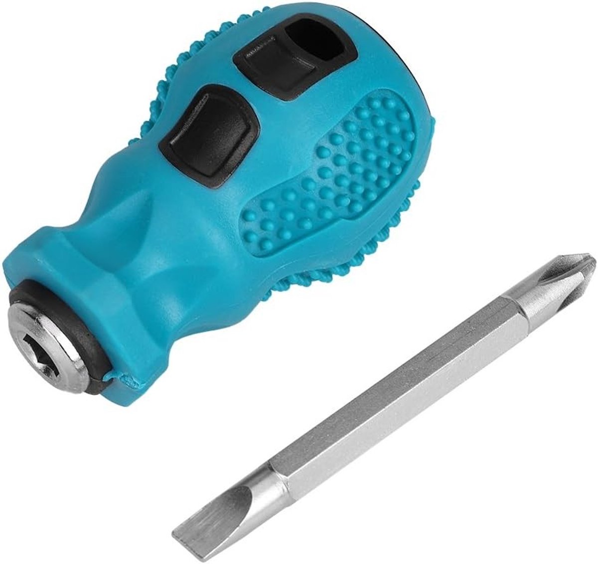 Korte Magnetische Schroevendraaiers voor Dubbel Gebruik met Kruis- en Sleufbits - Mini Set voor Precisiewerk