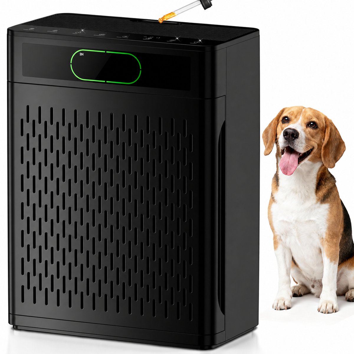 Luchtreiniger met HEPA 3-in-1 Filter – 20 dB Stil – PM2.5 Sensor – Aromatherapie – Tot 170 m²