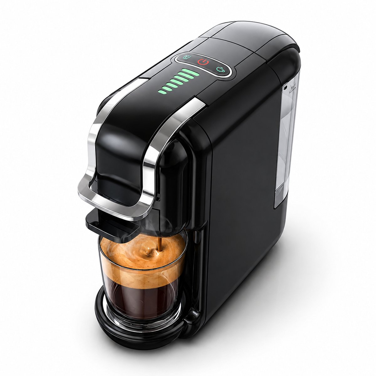 Koffiemachine 5-in-1 – 20 Bar – Voor Koffiecups, ESE-Pads & Gemalen Koffie – Warm & Koud