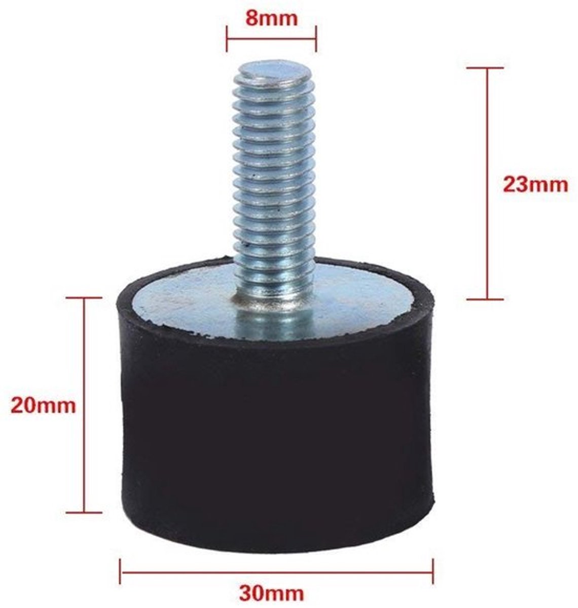 MTTProducts - Rubber Plugs - Anti-vibratie - Dempers voor voertuigen - M6