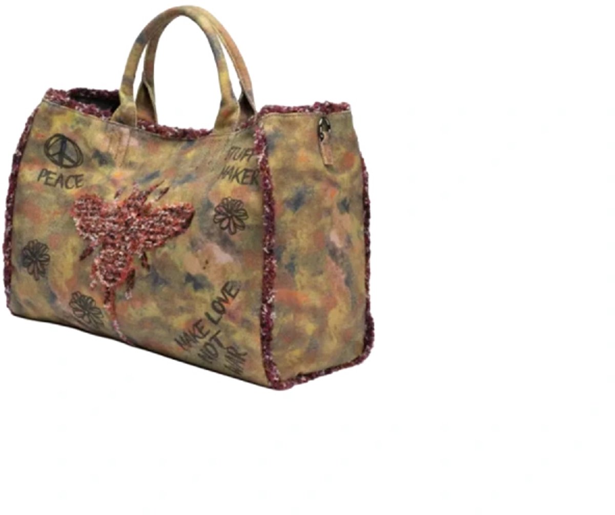 Stuff Maker Iconic Shopper in Used Khaki