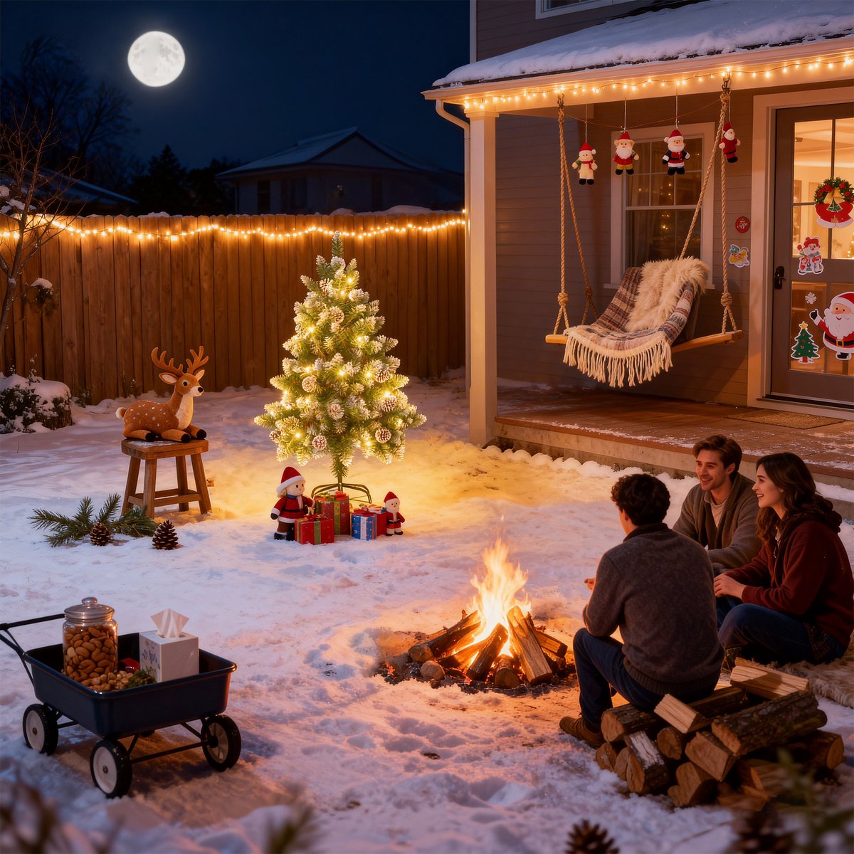 Kunstkerstboom 150 cm met LED Verlichting - Brandvertragend PVC - met Sneeuw en Dennenappels - Metalen Voet - Kerstdecoratie voor Huis en Etalage - NAIZY – foto 8
