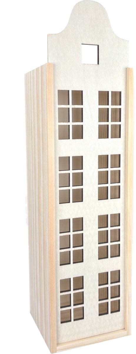 Grachtenpandje - Klokgevel - cadeauverpakking - FSC hout