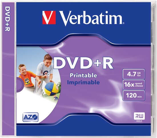Verbatim DVD+R Printable 4,7 GB 1 stuk(s) — afbeelding 2