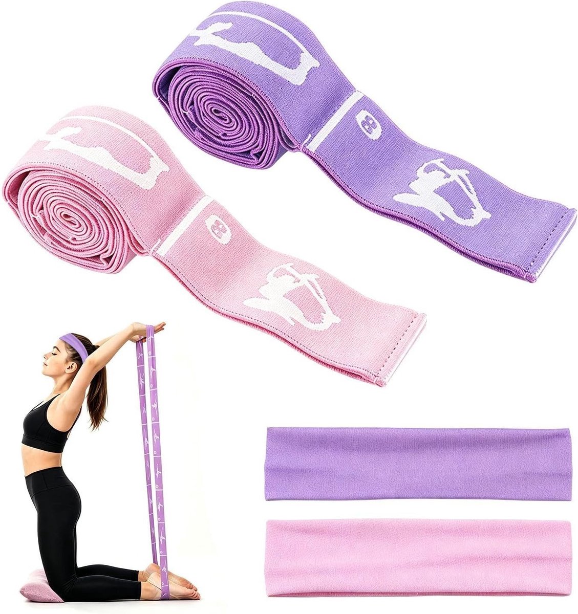 Spanningsriemen en Sport Hoofdbanden voor Dans en Yoga - Houding Correctie Hulpmiddelen, Elasticiteit en Flexibiliteit voor Sport en Fitness Activiteiten