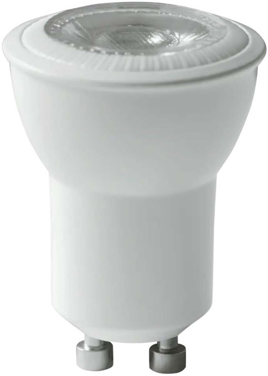 LED GU10 MR11 lamp, 3,35 watt, 350 lumen, 2700 Kelvin warm wit licht, dimbaar, compact formaat