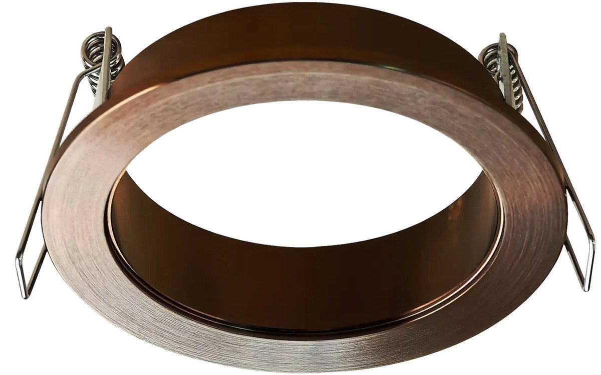 Taboo ronde lampbasis van Fantasia (Zoom-serie) in brons, aluminium, met GU10-fitting; lichtbron niet inbegrepen.