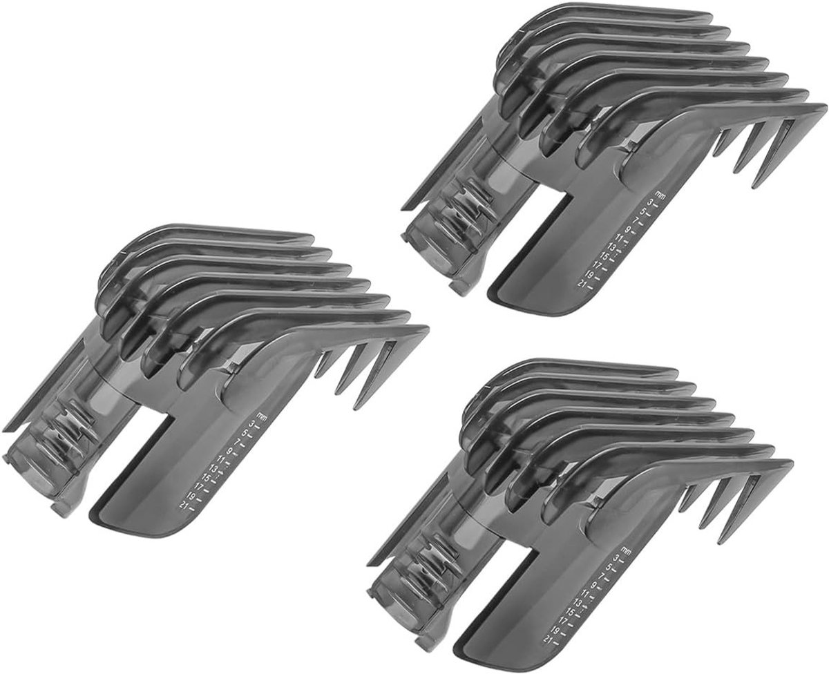 Verstelbare Haartrimmer Kam Set van 3, Geschikt voor Diverse Trimmers en Clippers, Perfect voor Precisie en Stijl