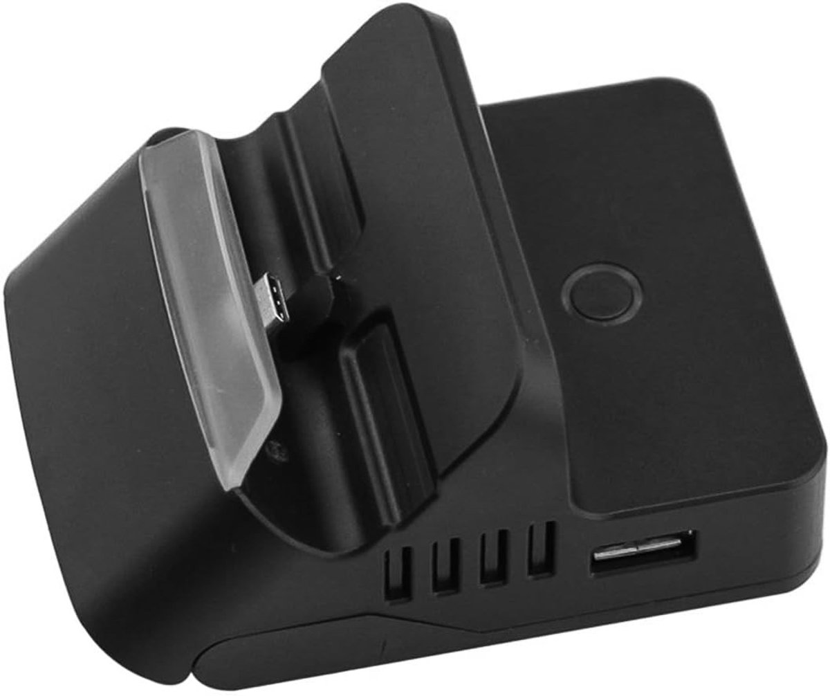 Console Oplaadstation met OLED Video Converter Adapter - Zwart dock voor moeiteloos opladen en videoweergave, ideaal voor gaming en multimedia.