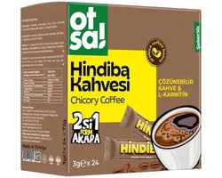 Otsa Hindiba Kahvesi – Cichoreikoffie met L-Carnitine & Psyllium – Instant Koffie – 24 Sticks x 3 g