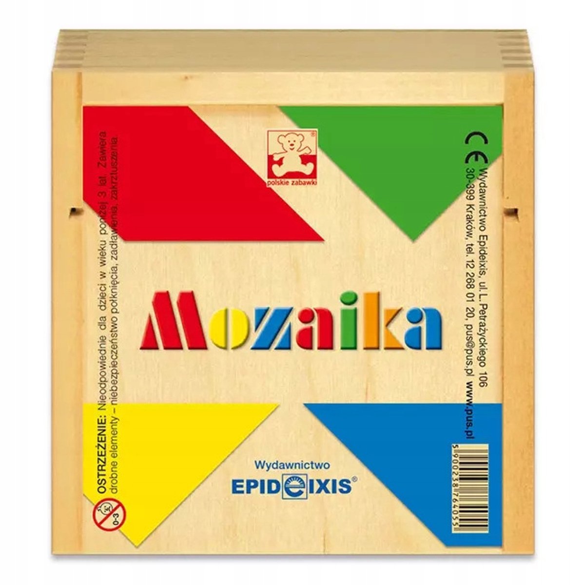 Houten Mozaïek Spel met 40 Kleurrijke Blokken
