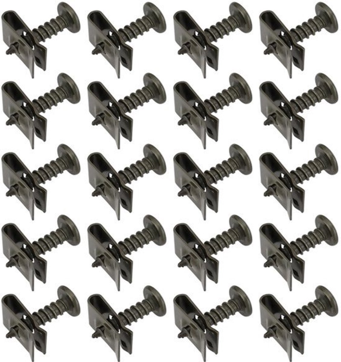 Allecto - Plastic Cover Schroeven - 20 Sets - Voor Auto - Motor
