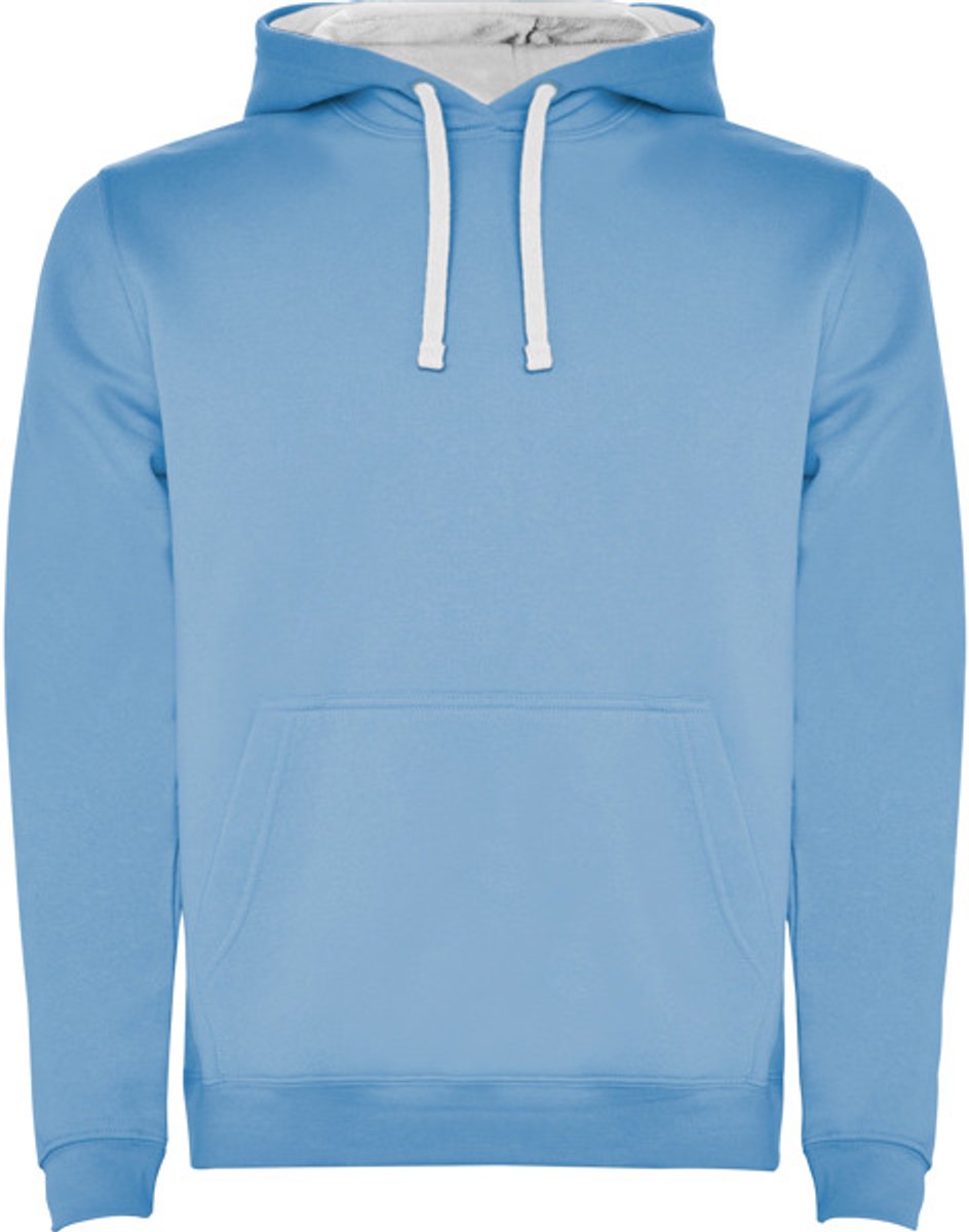 Roly Men´s Urban Hooded Sweatshirt RY1067 - Sky Blue 10/White 01 - XS