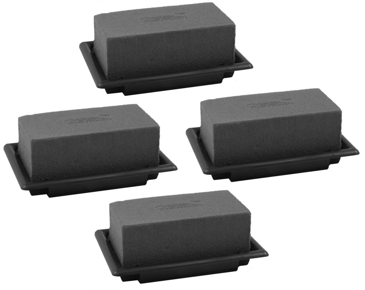 Oasis - Table deco- Steekschuim - Mini - 8 stuks - Zwart - 13x9cm