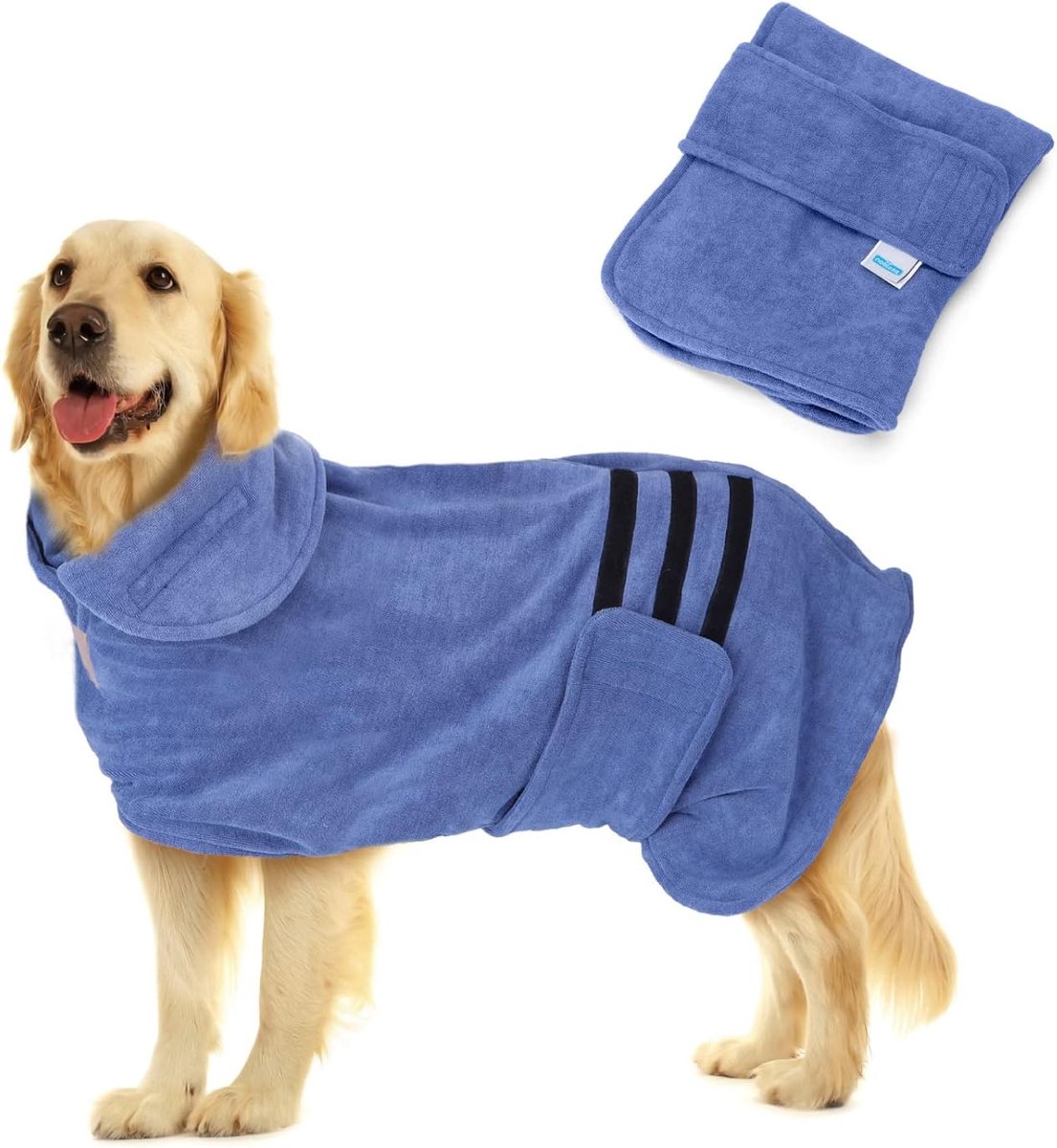Hondenhanddoek - Maat XL - Blauw