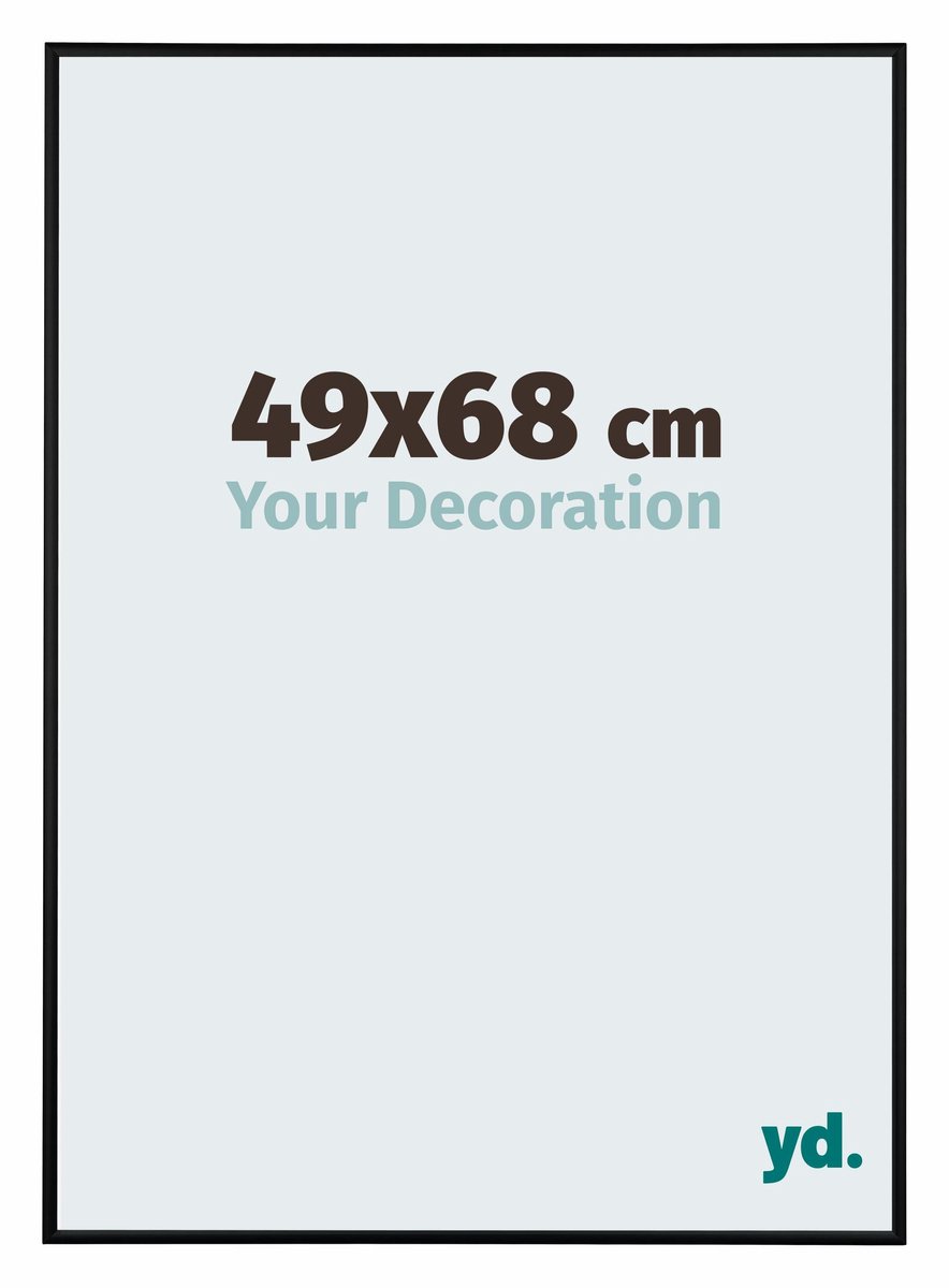 yd. Your Decoration - Fotolijst 49x68 cm - Aluminium - Zwart Mat - Kent