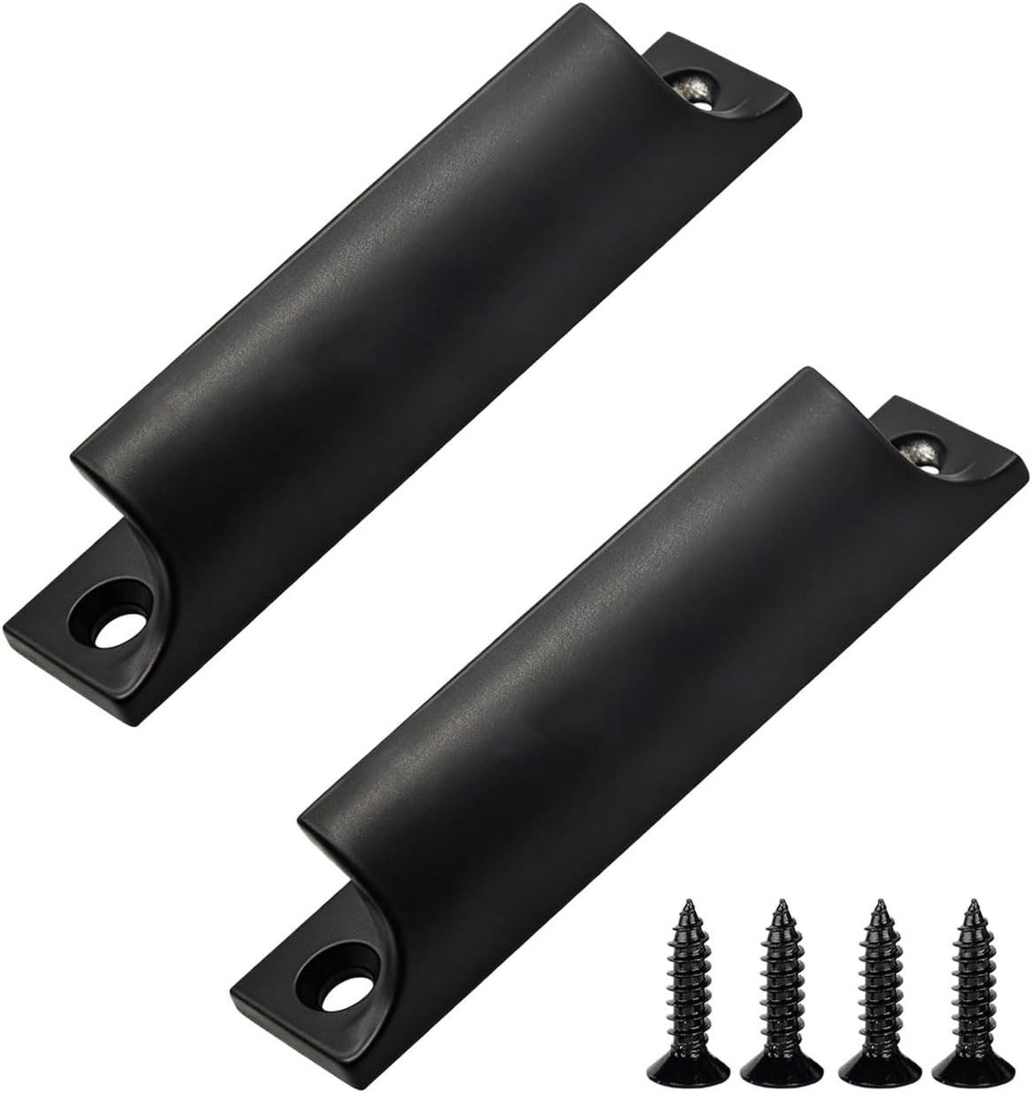 Balkon duurgreep set van 2 voor buitengebruik, aluminium met schroeven, ideaal voor schuifdeuren en terrasdeuren, perfect voor meubels en ramen