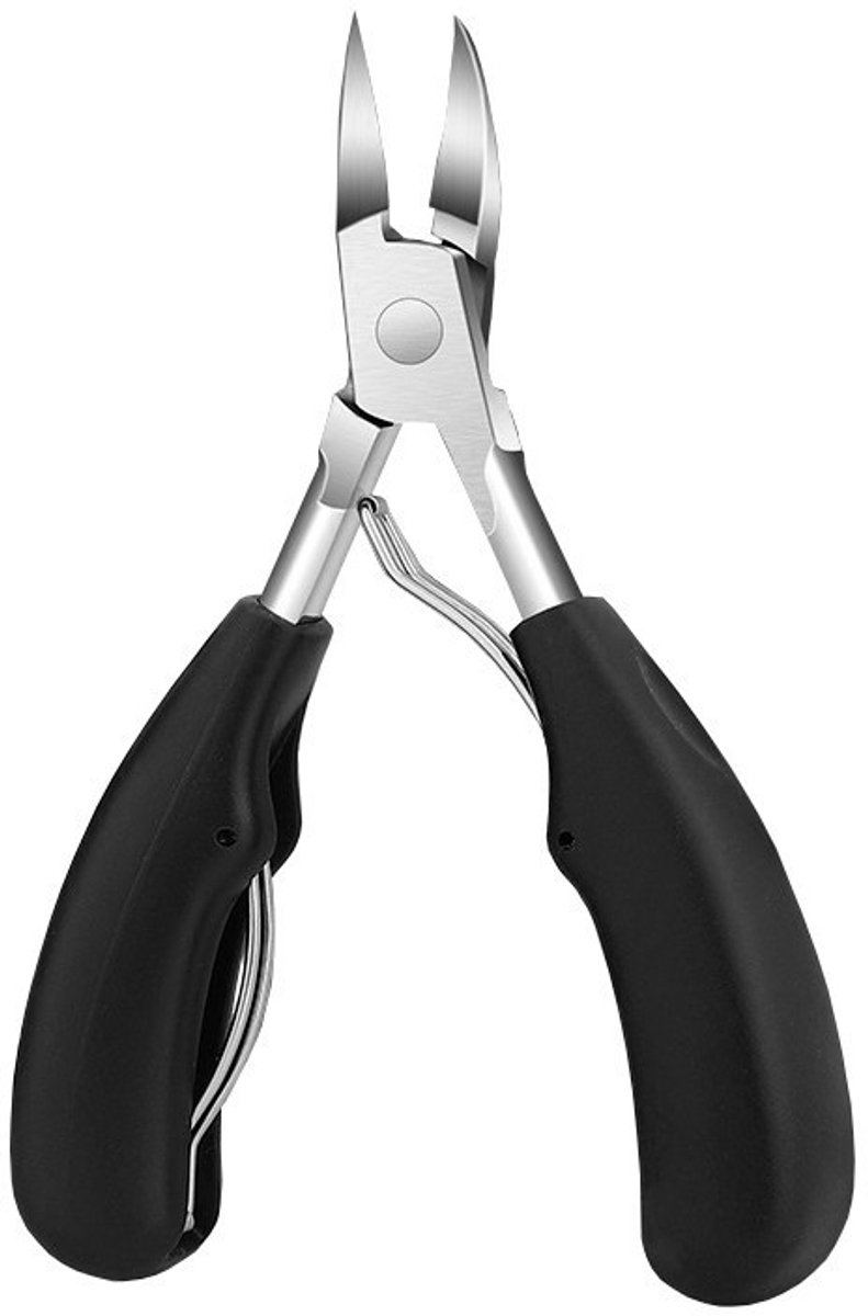 Professionele nagelknipper, gemaakt van roestvrij staal, met een antisliphandvat, geschikt voor dikke nagels en ingegroeide nagels, met scherpe, gebogen bladen.