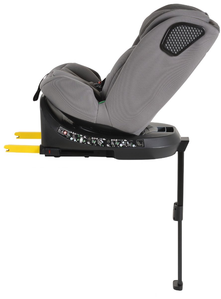 Cangaroo Bravo Grey 40-150 cm 360° i-Size Autostoel – foto 4