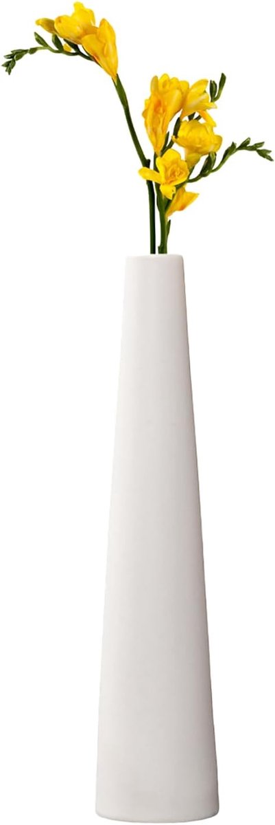 Kleine keramische knopvaas, enkele stam bloemenvaas voor huisdecoratie - ShopVlot