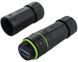 Waterdichte USB 3.0 Plug, IP68 Outdoor Coupler voor Gegevensoverdracht en Opladen in Buitenomstandigheden