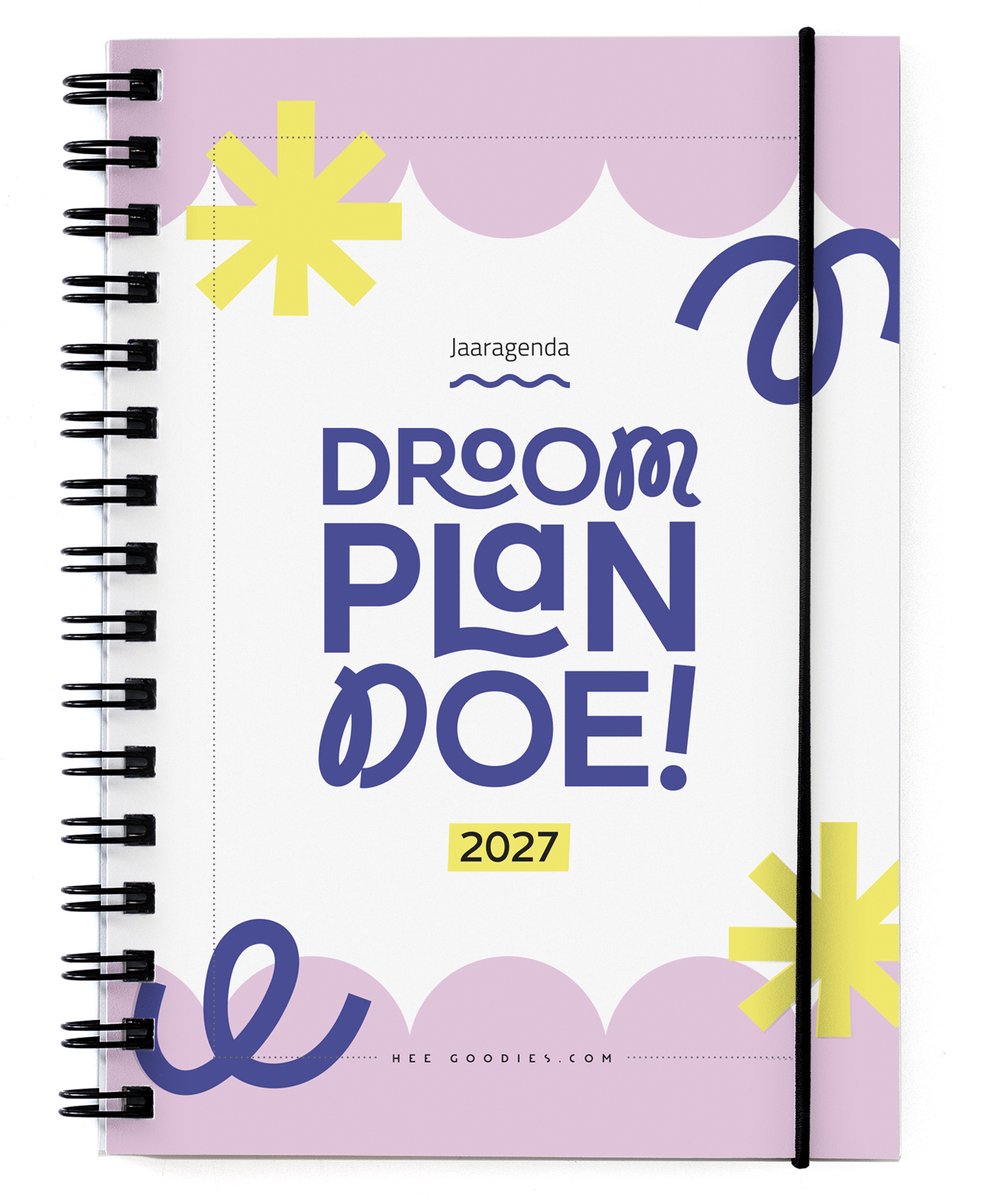 Agenda 2027 A5 volwassenen met ringband – jaaragenda kleur doelen planner weekagenda 2027