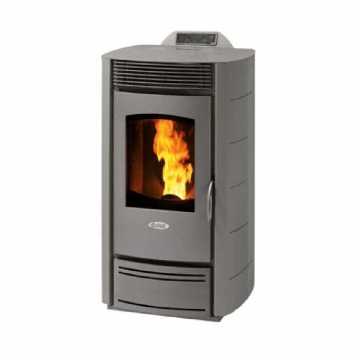Fair M10 Pelletkachel 10 kW – Afgerond Design – Frontventilatie – Hoog Rendement – Antraciet – Verwarmt tot 280 m³