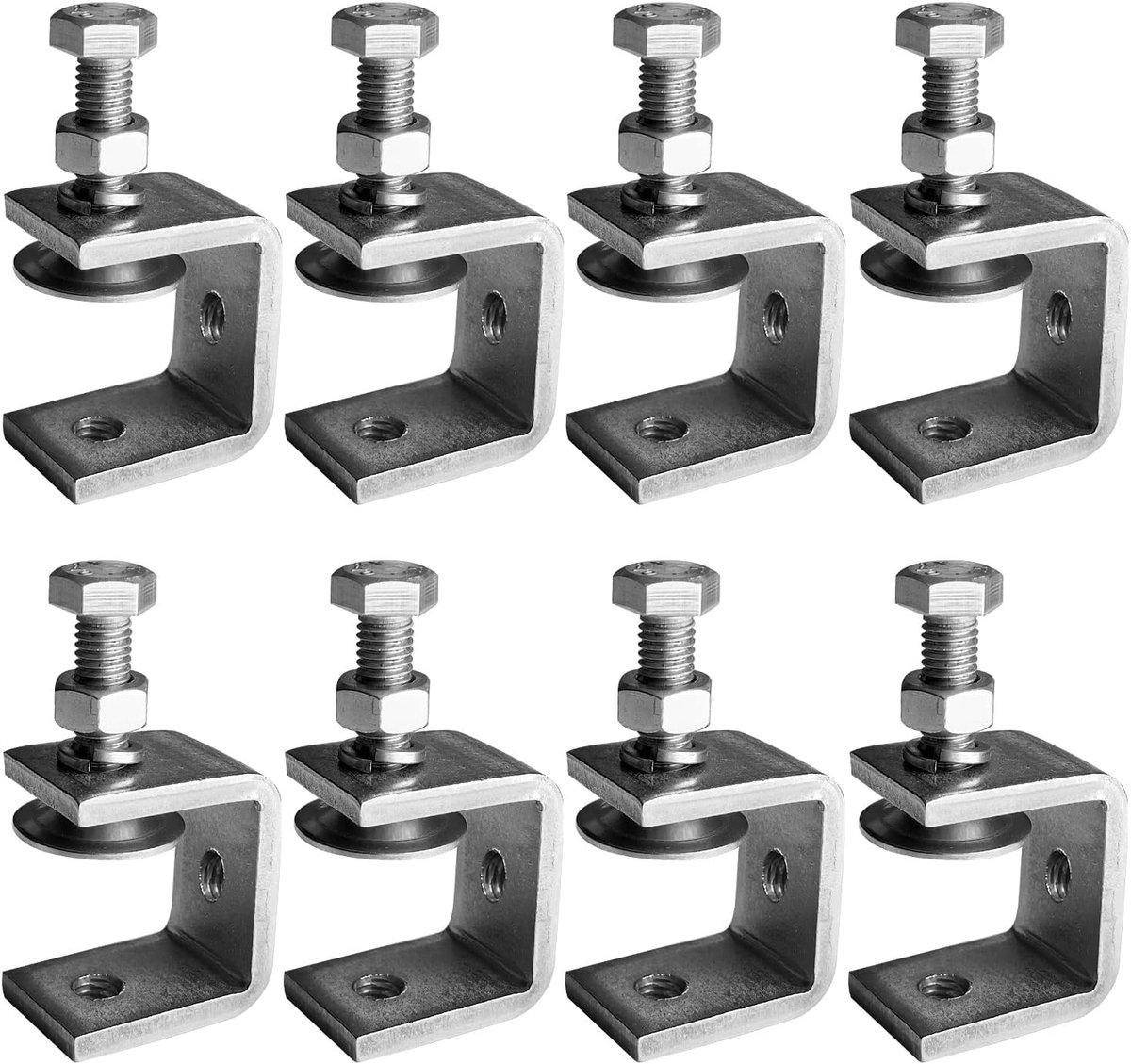 Hoekklem houtbewerking - Roestvrij Staal - 30 mm C-opening - Zware Uitvoering - Voor Doe-Het-Zelf en Reparatie