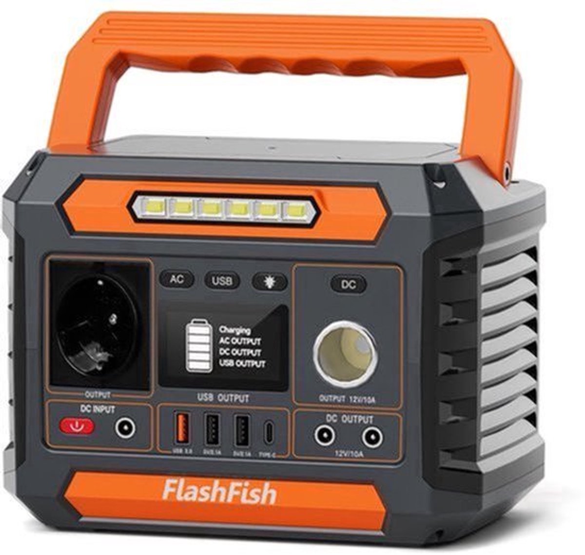 Powerstation – Mobiele Generator – Draagbare Accu – Zonne-energieapparaat – Noodstroomvoorziening – 300W Continu 600W Piek – Zuivere Sinusgolf AC – Intelligente Temperatuurregeling – Compact & Lichtgewicht