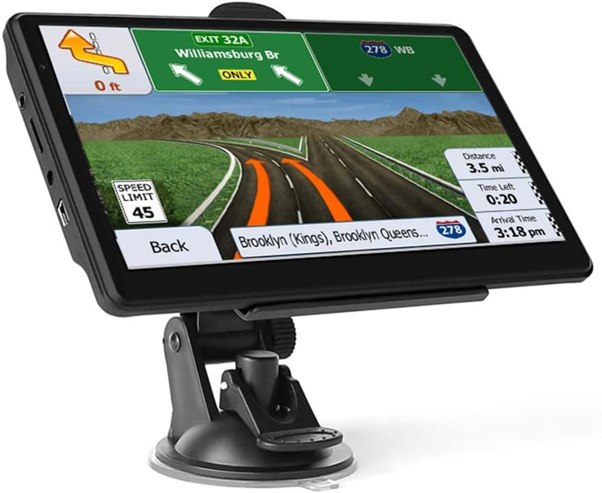 7 Pouce GPS Voiture - GPS Poids Lourds,Auto Navigation avec HD Écran Tactile,Multi-Languages Guidage Vocale 2026 Cartographie UK Europe Installée Mise à Jour Gratuite à Vie,pour Auto,Camion,Poids Lourd