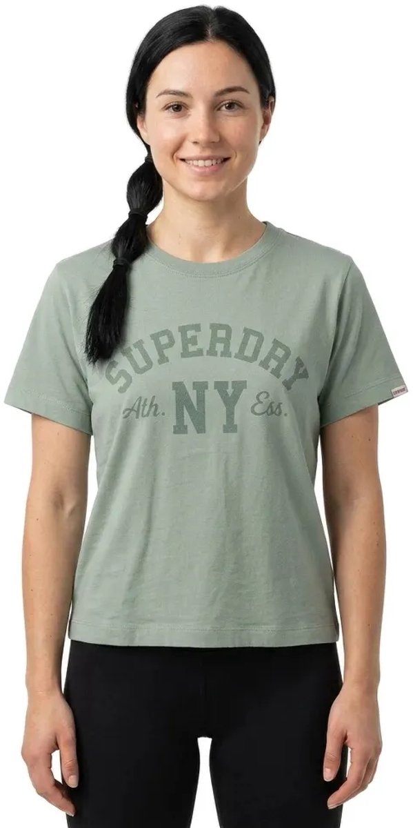 Superdry Athletic Essentials Losse T-shirt Dames T-shirts Groen