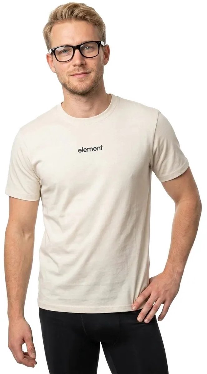 Element Lowcase Bp T-shirt Met Korte Mouwen XL Man Oat Milk