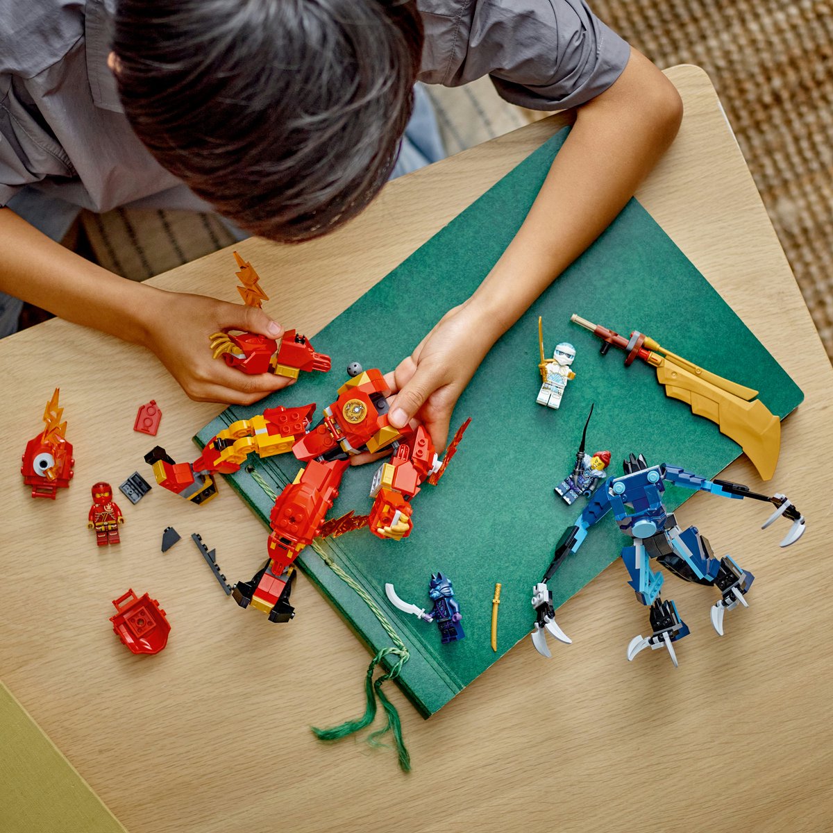 LEGO 71808 NINJAGO Kai's elementaire vuurmecha Actiefiguur Speelgoed voor Rollenspellen — afbeelding 6
