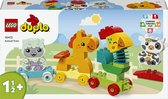LEGO 10412 DUPLO Mijn eerste dierentrein Educatief Peuterspeelgoed op Wielen