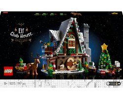 LEGO® Elf Clubhuis (10275) modelbouwset om neer te zetten; haal herinneringen aan kerst op met dit feestelijke project, een fantastisch cadeau voor volwassenen en gezinnen die graag creatief bezig zijn (1197 onderdelen)