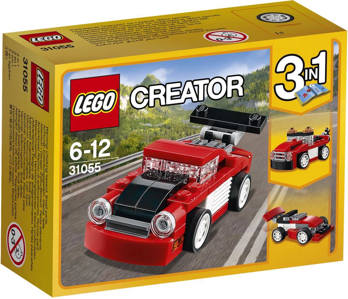 LEGO Creator Rode racewagen 31055