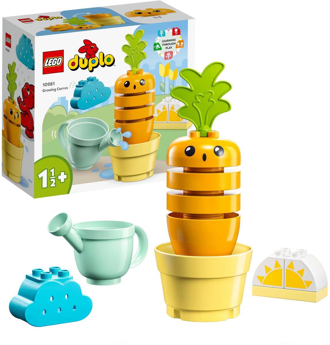 Bol.com LEGO 10981 DUPLO Mijn eerste Groeiende wortel Speelgoed voor Kinderen vanaf 18 Maanden aanbieding