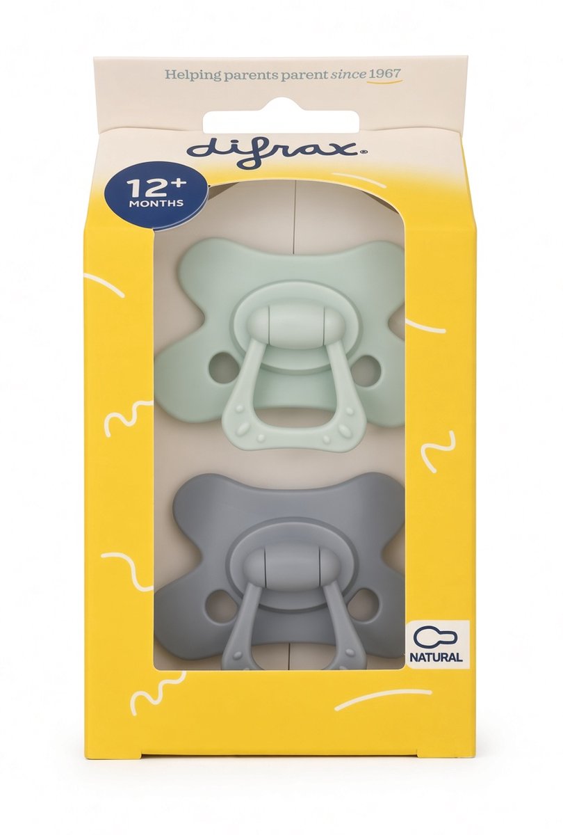 Difrax Speen - 2 stuks - 18+ maanden - Blauw/turquoise