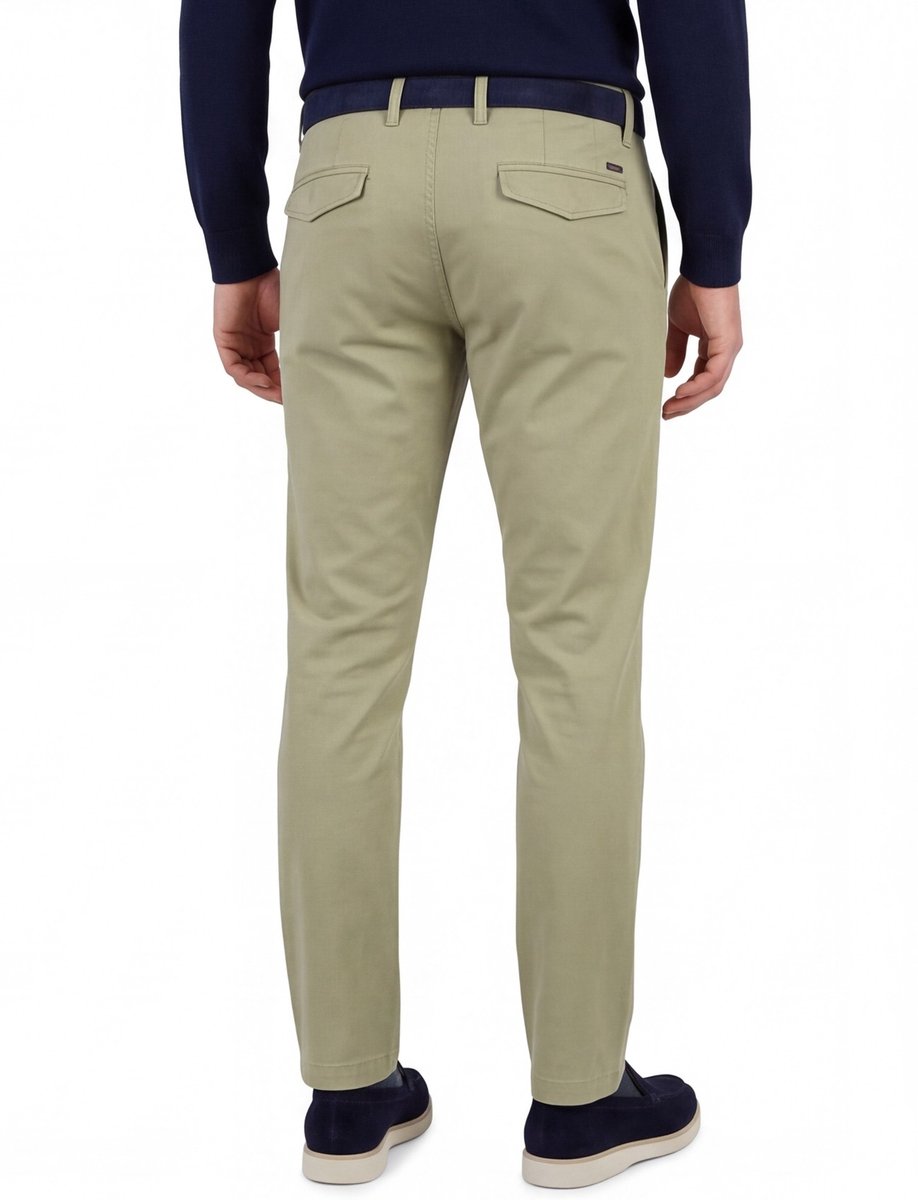 Alberto katoenen broek beige