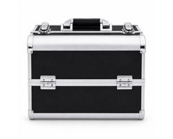 Beautycase - Beautykoffer - Zwart - Aluminium - Voor Make-up, Nagel, Kapper en Cosmetica