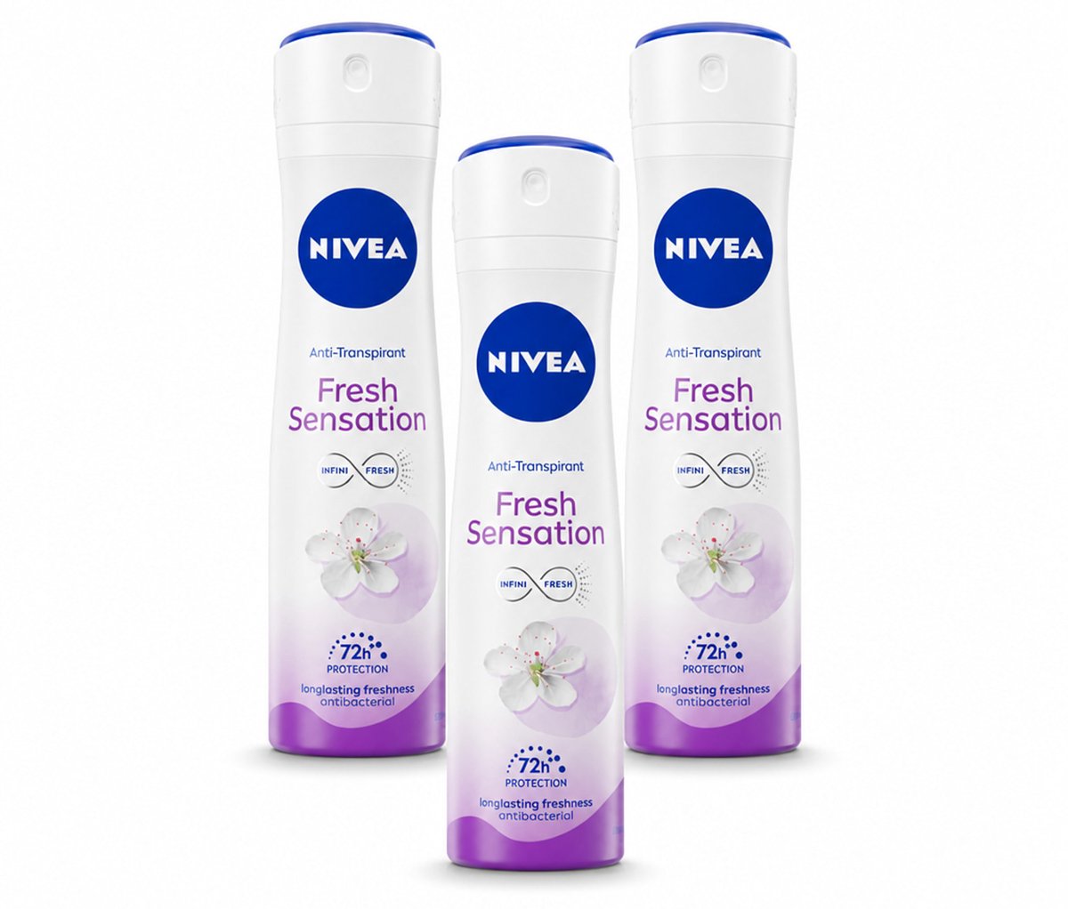 3 x NIVEA – Deodorant Spray – Fresh Sensation – 150 ml - Bulkverpakking - 3 stuks