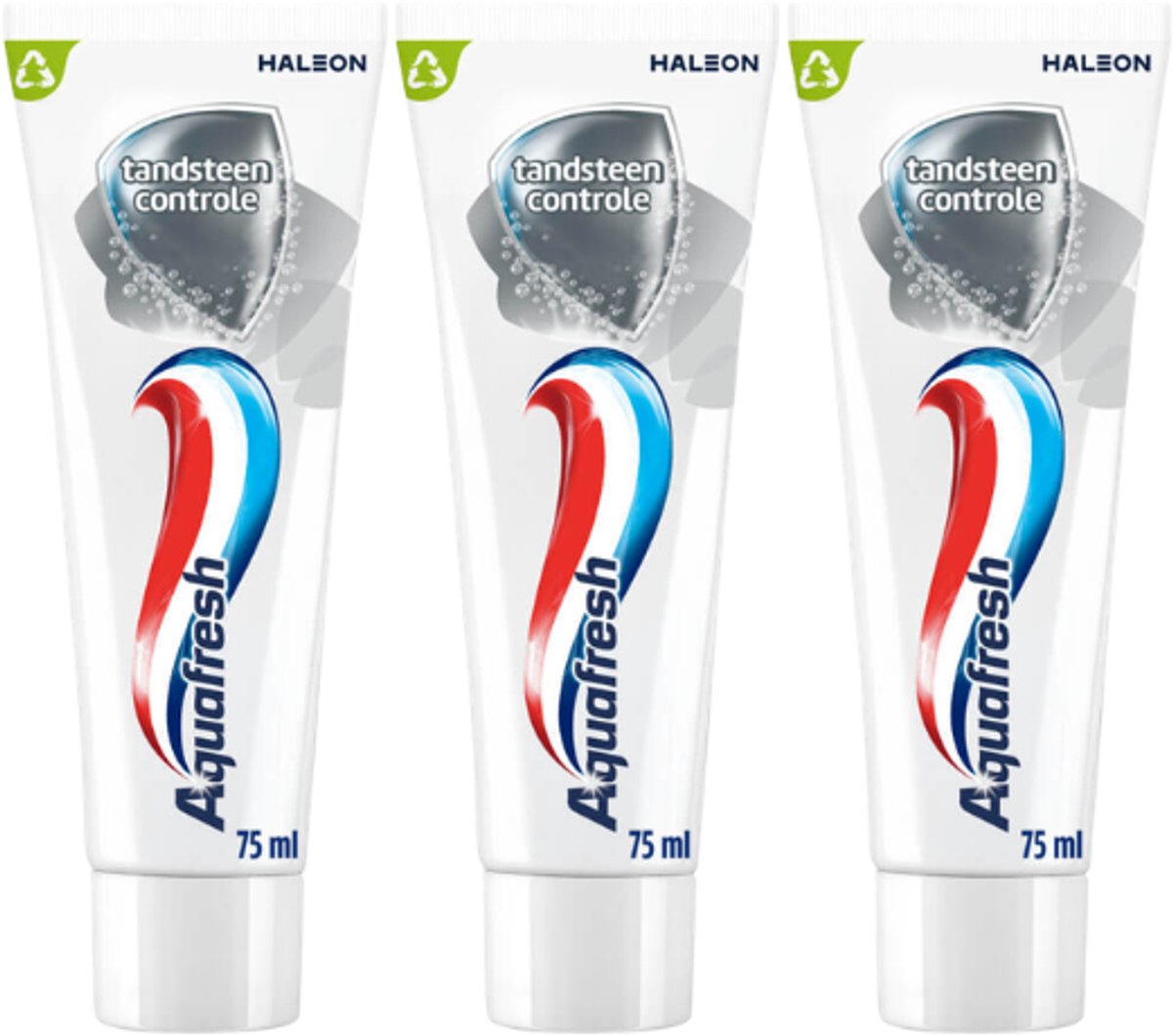 Aquafresh Tandpasta Tandsteen Controle - 3 x 75 ml - Voordeelverpakking